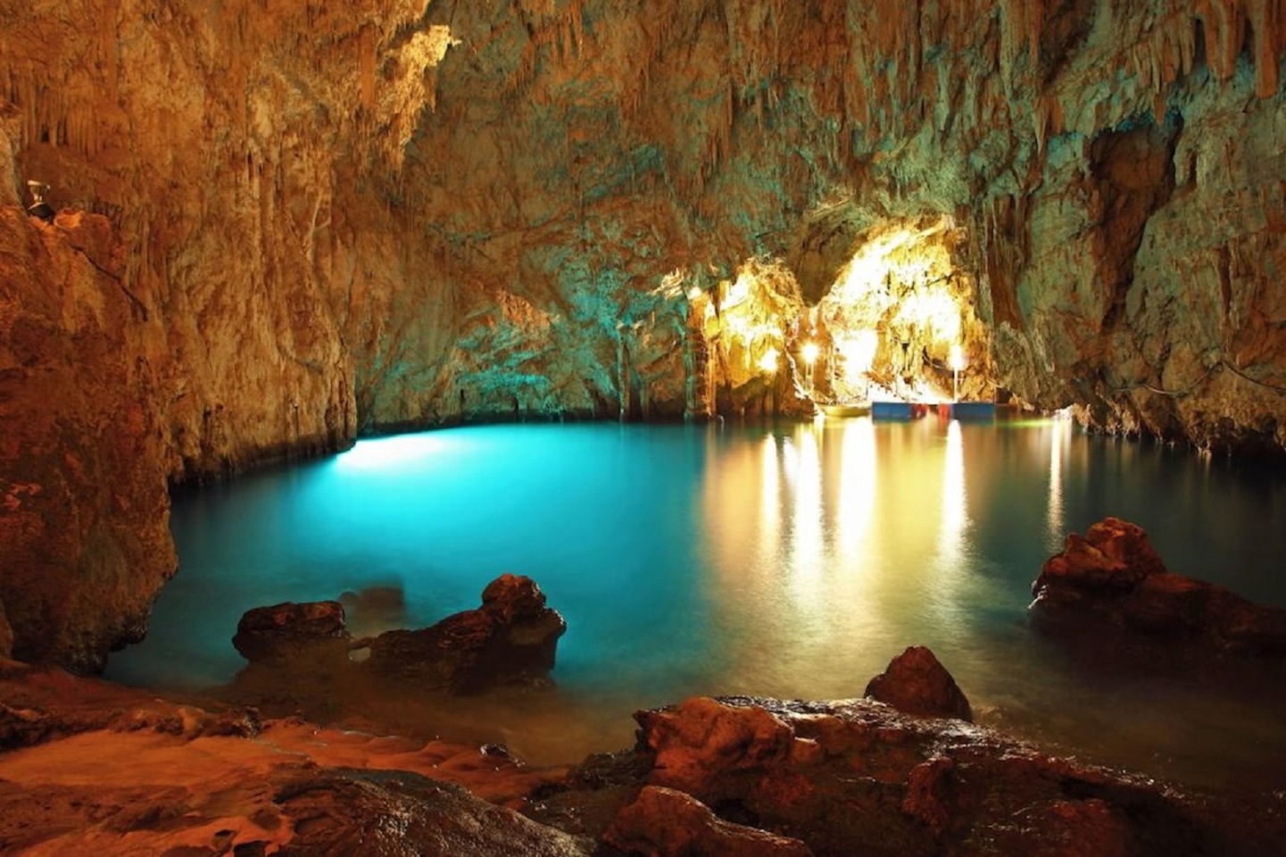 The Emerald Grotto on the Amalfi Coast